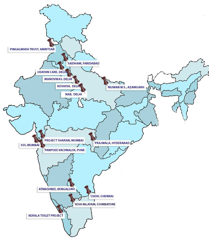 Projects in India Map